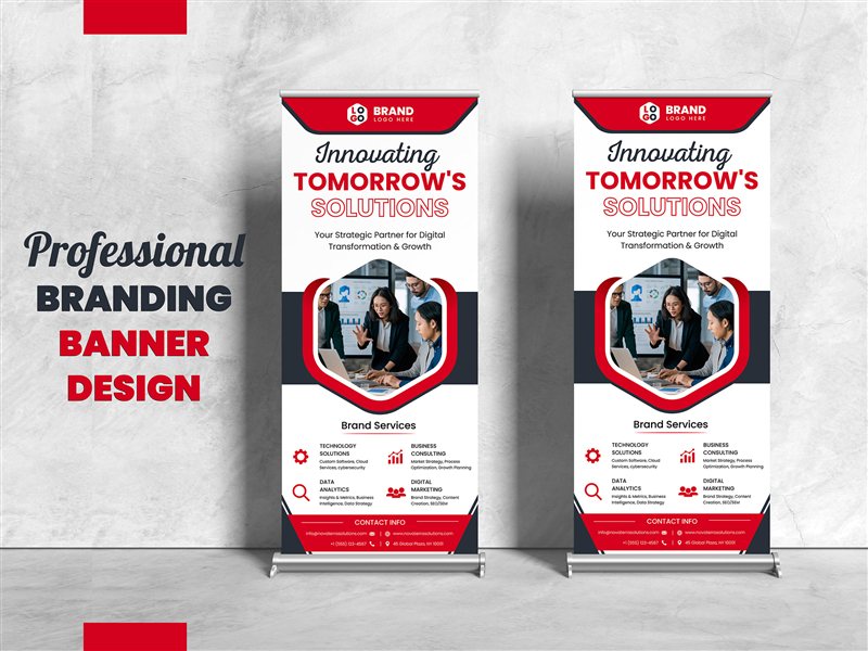 Banner and branding design work