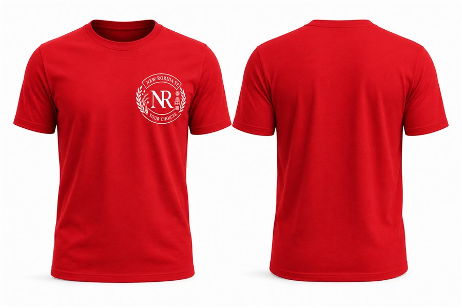 Custom branded NEW RORIDA TZ T‑shirt printing